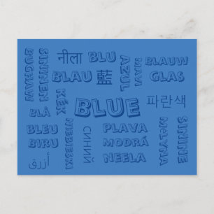 Blue - Colour Languages on Postcards