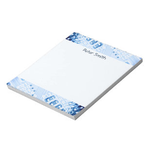Blue Colour Pattern Motherboard Notepad