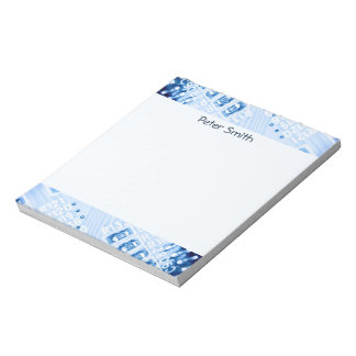 Blue Colour Pattern Motherboard Notepad