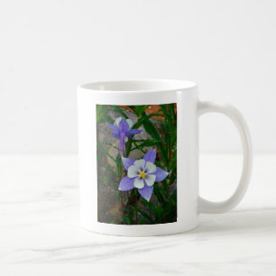 Blue columbine coffee mug