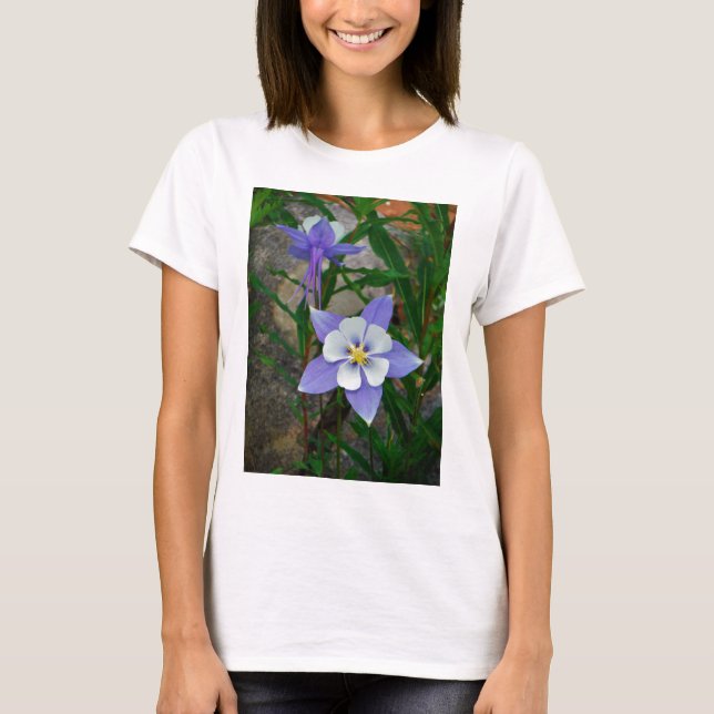 Blue columbine T-Shirt (Front)