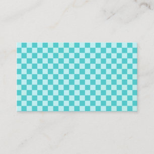 Blue Combination Classic Chequerboard by STaylor Business Card