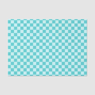 Blue Combination Classic Chequerboard by STaylor Tissue Paper