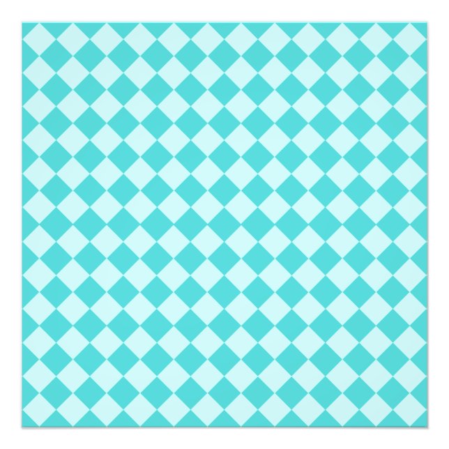 Blue Combination Diamond Pattern by Shirley Taylor Photo Print (Front)