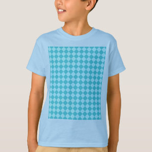 Blue Combination Diamond Pattern by Shirley Taylor T-Shirt