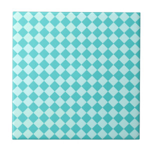 Blue Combination Diamond Pattern by Shirley Taylor Tile