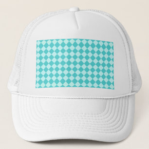 Blue Combination Diamond Pattern by Shirley Taylor Trucker Hat
