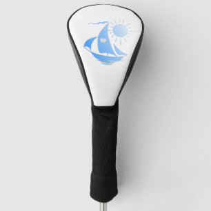 Blue Comedy and Tragedy Theatre Sailboat Golf Head Cover