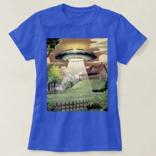 Blue Comic UFO Women's T-Shirt