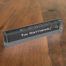 Blue company office desk