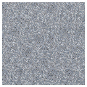 Blue complex mandala style print pattern design fabric