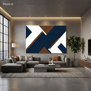 Blue Composition Canvas Print