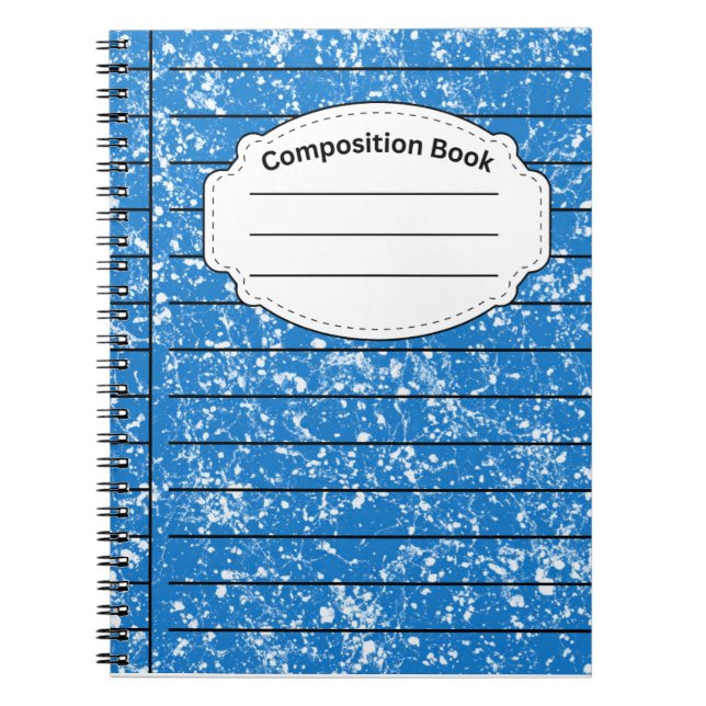 Blue Composition Notebook (Front)