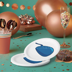 Blue Computer Mouse Paper Plate