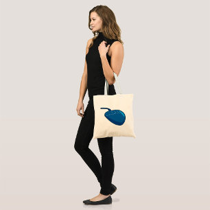 Blue Computer Mouse Tote Bag