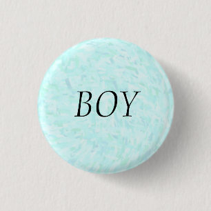 Blue Confetti 3 Cm Round Badge