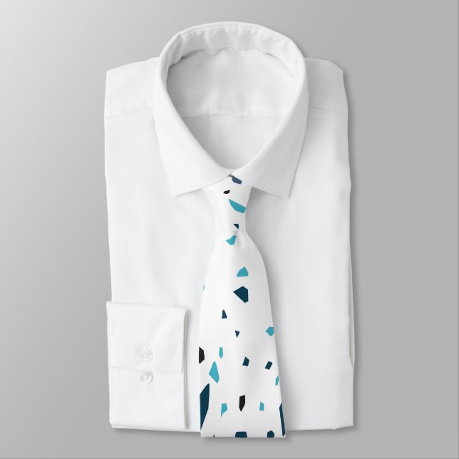 Blue Confetti Tie (Tied)