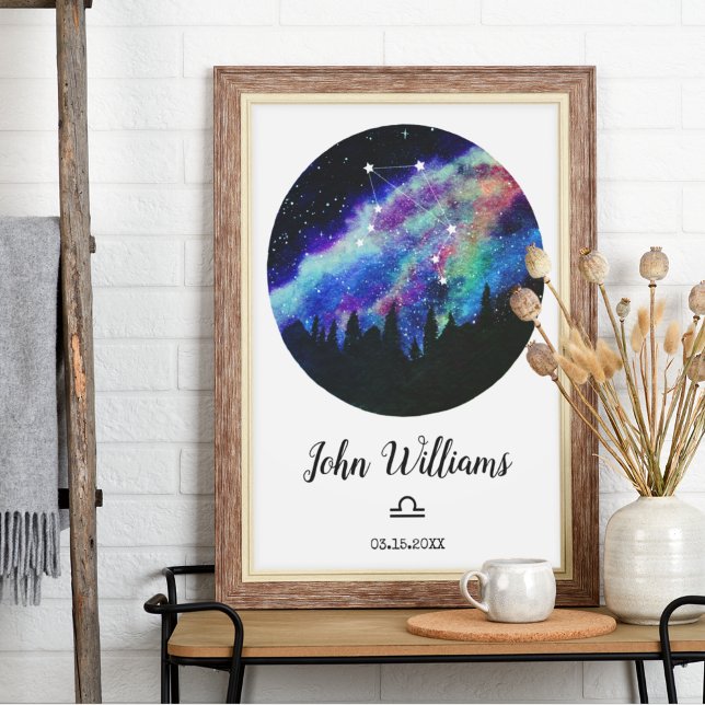 Blue Constellation Libra Horoscope Sign Gift (Creator Uploaded)
