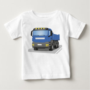 blue construction sites trucks baby T-Shirt