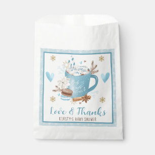 Blue Cookies and Cocoa Birthday Party Favour Bags