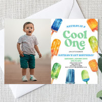 Blue Cool One Popsicle Picture 1st Birthday Party