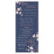 Blue Coral Floral Wedding Program