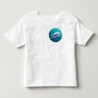 blue coral reef dolphins toddler T-Shirt