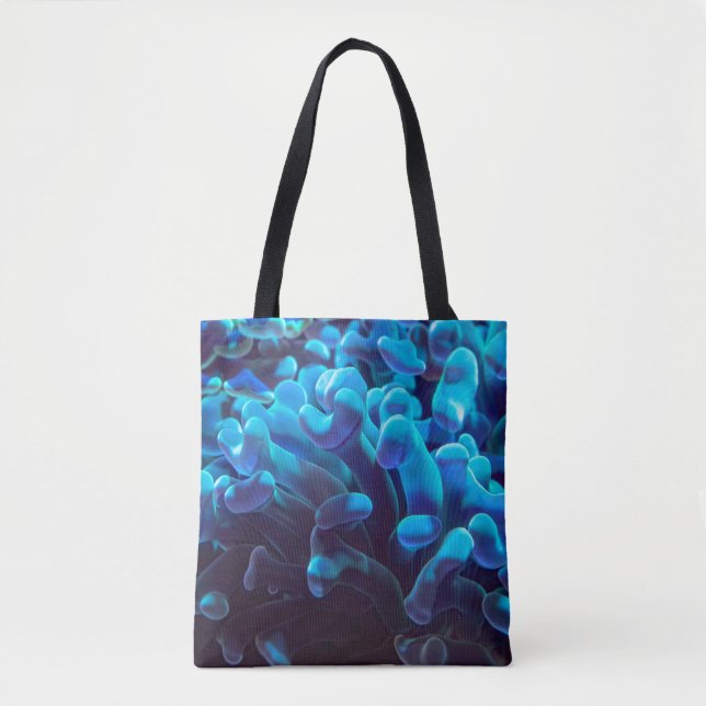 Blue coral tote bag (Front)