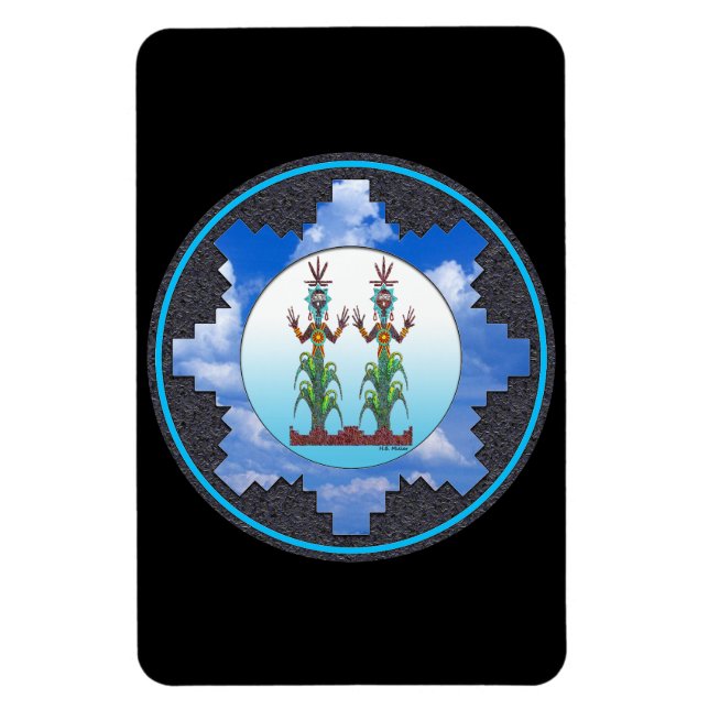 Blue Corn People Mythology Magnet (Vertical)