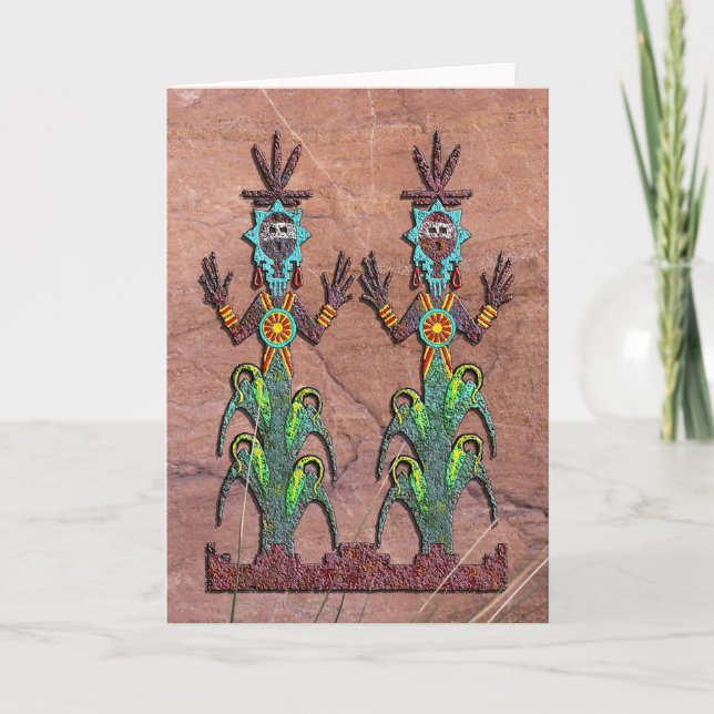 Blue Corn People, Navajo Mythology Card (Front)