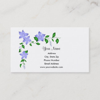 Blue Corner Flowers Business Cards