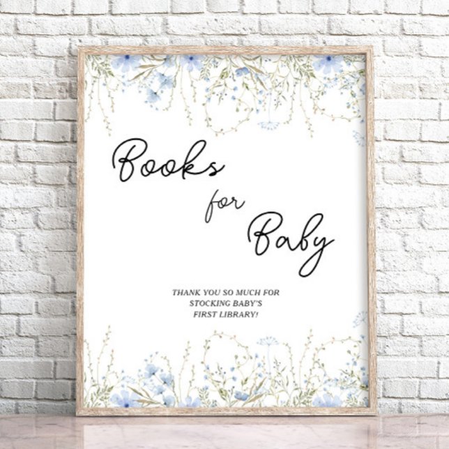 Blue Cornflower Baby Shower Babies Are Sweet Poster (Creator Uploaded)