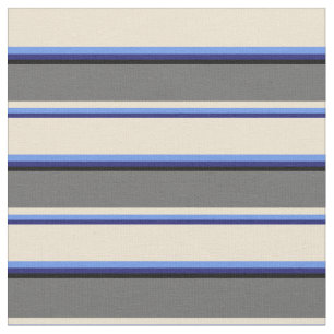 Blue, Cornflower Blue, Beige, Dim Grey & Black Fabric