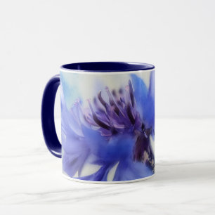 Blue Cornflower Flower Art Mug Cup