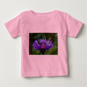 Blue Cornflower Flower Blossoms Peace Love Destiny Baby T-Shirt