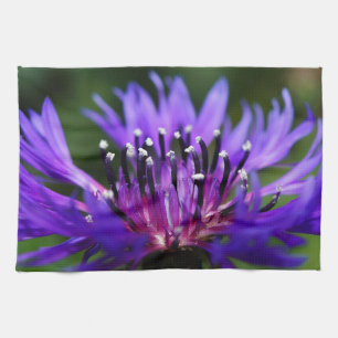 Blue Cornflower Flower Blossoms Peace Love Destiny Tea Towel