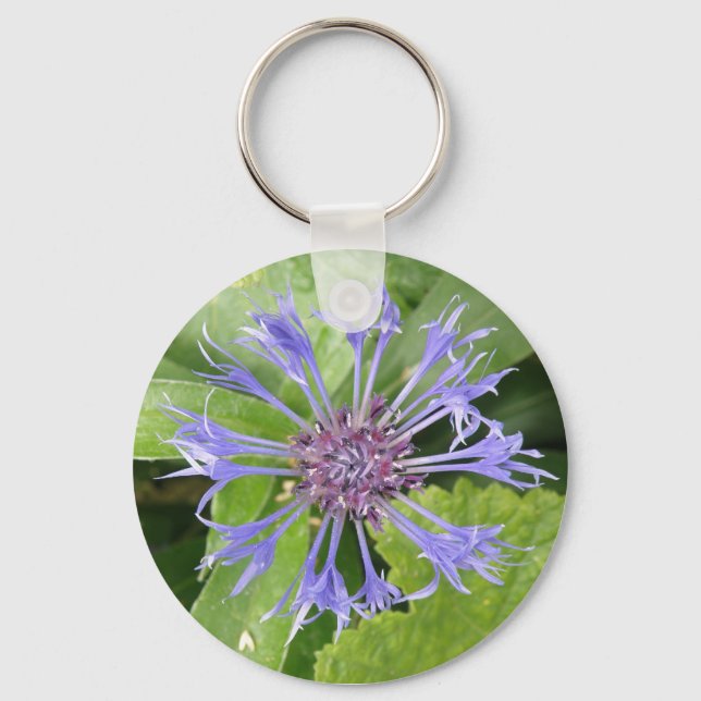Blue Cornflower Keychain (Front)