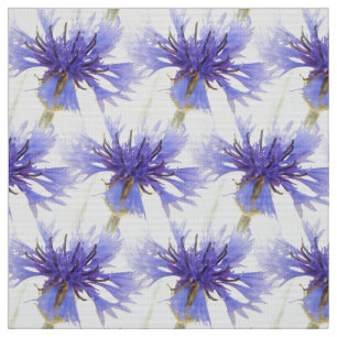 Blue Cornflower Photo - Fabric