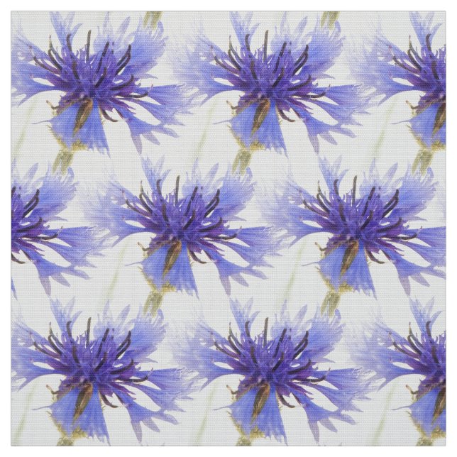 Blue Cornflower Photo - Fabric (Swatch)