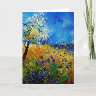 blue cornflowers45.0108 card