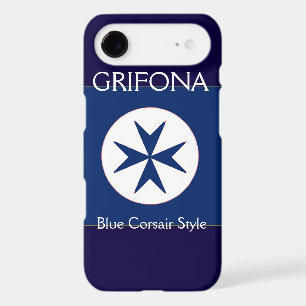 BLUE CORSAIR STYLE octagon cross