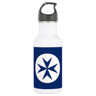 BLUE CORSAIR STYLE octagon cross 532 Ml Water Bottle
