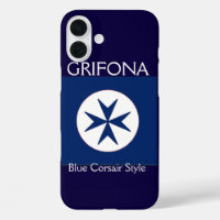 BLUE CORSAIR STYLE octagon cross