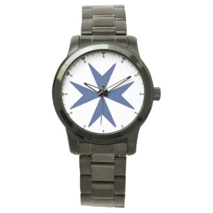 BLUE CORSAIR STYLE octagon cross Watch