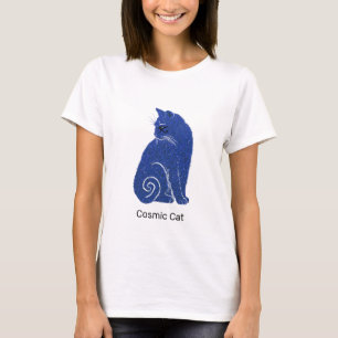 Blue Cosmic Cat T-Shirt