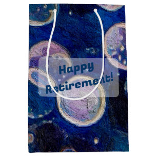 Blue Cosmic Orbs Medium Gift Bag