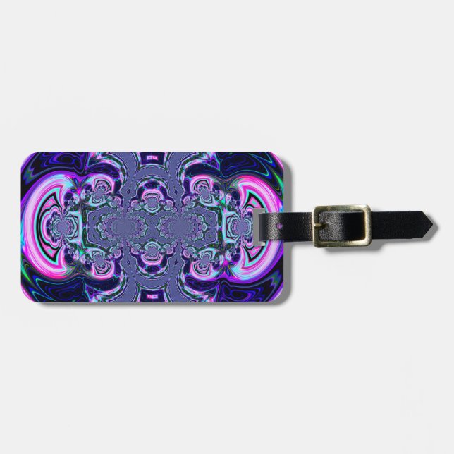 Blue Cosmic Spectacular Luggage Case Tag (Front Horizontal)