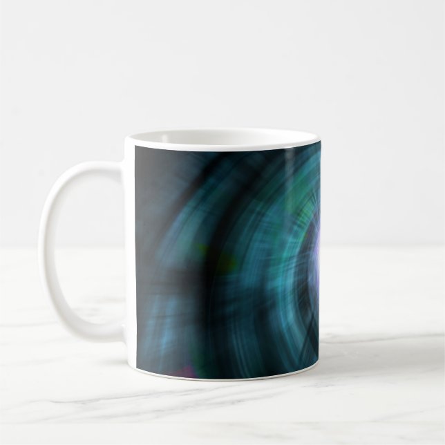Blue Cosmic Twirl Coffee Mug (Left)