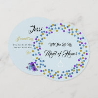 Blue Cottage Roses Wedding Suite Be My Bridesmaid