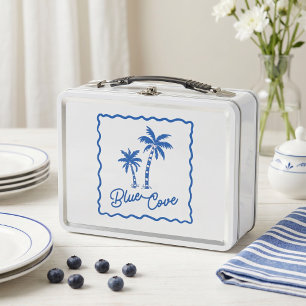 Blue Cove Metal Lunch Box